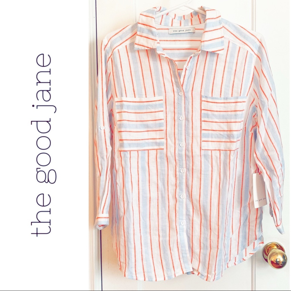 The Good Jane Something Special Button Down Top